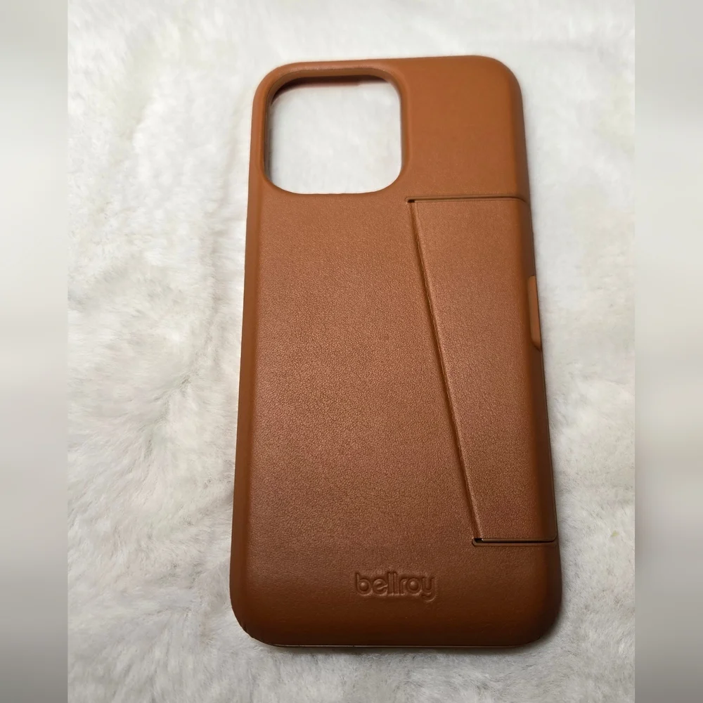 Bellroy Leather Case For iPhone 15 Pro Max (6.7") 3 Card Terracotta New In Box - Picture 8 of 16